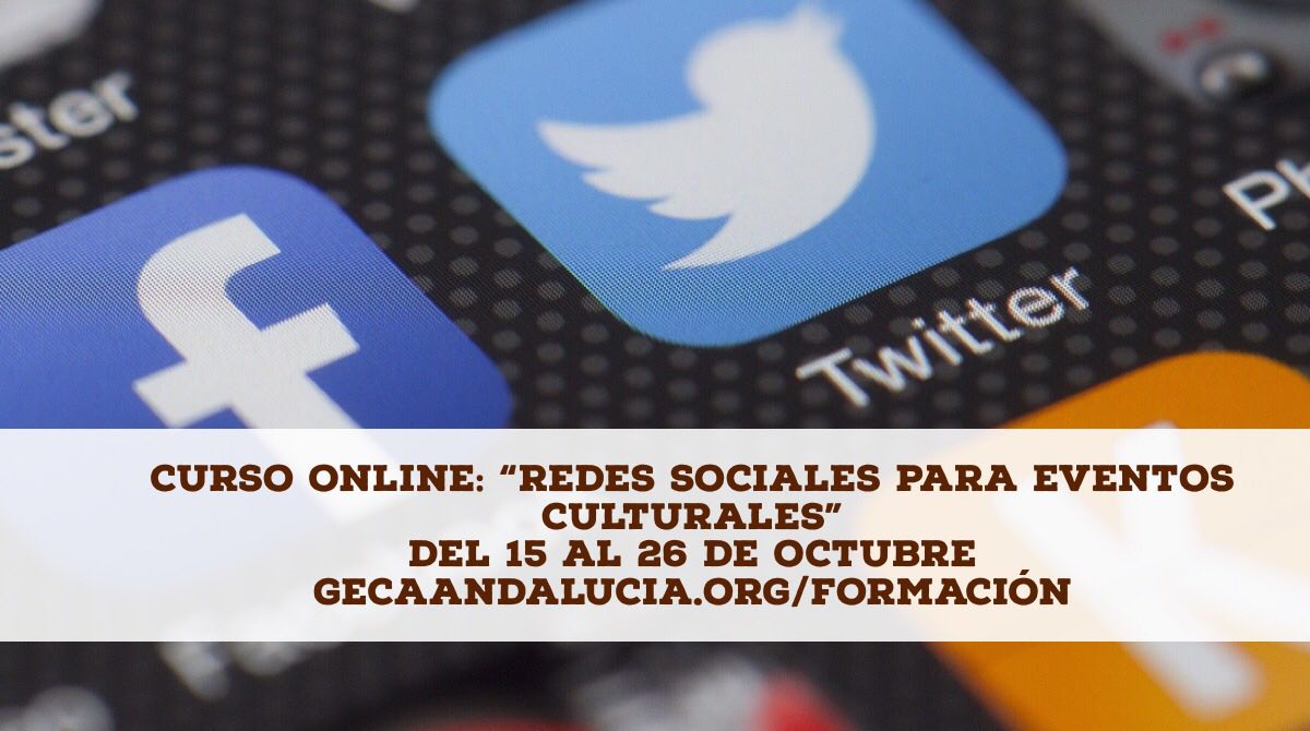 Curso online «Redes sociales para eventos culturales»