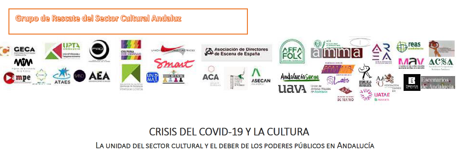 GECA y otras 46 entidades andaluzas crean un grupo de rescate del sector de la Cultura y reclaman 84 medidas a las administraciones públicas