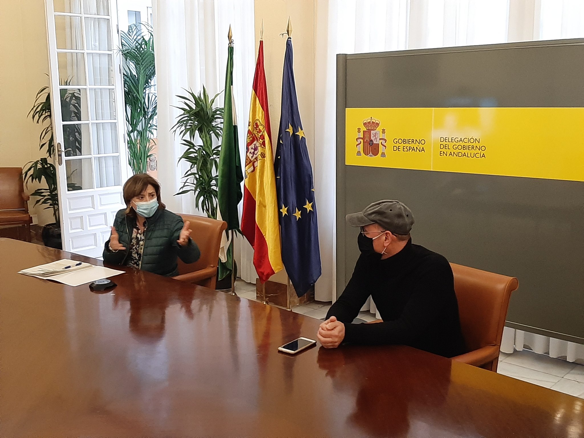 Reunión con la delegada del Gobierno de España en Andalucía
